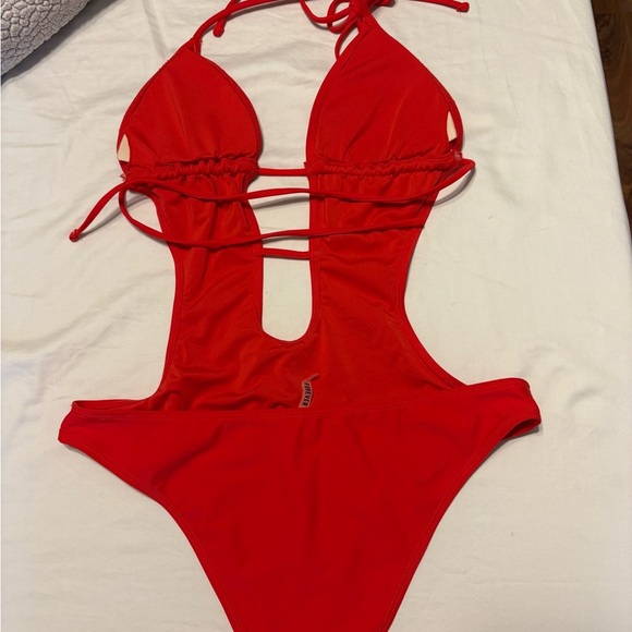 Red One Piece Swimsuit - Picture 2 of 2